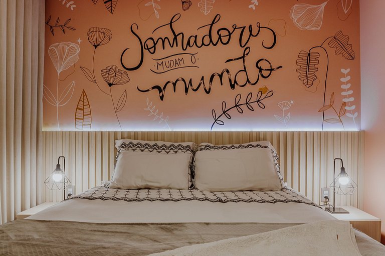 Apto completo, moderno e confortável - Loft Felau